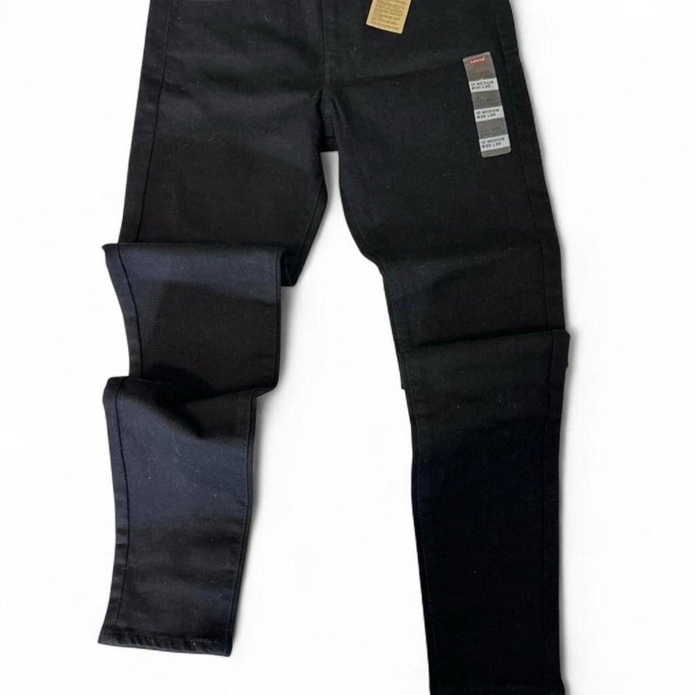 Levi’s 720 High Rise Skinny Jeans Black Size 10 Medium 30  Denim - Picture 2 of 3
